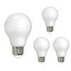 Bulbrite 75 - Watt Equivalent A19 Dimmable Medium Screw LED Light Bulb Warm White Light 2700K , 4PK 862829
